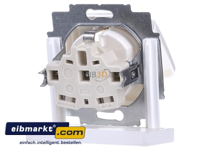 Back view Busch-Jaeger 20 EUK-214 Socket outlet protective contact white - 
