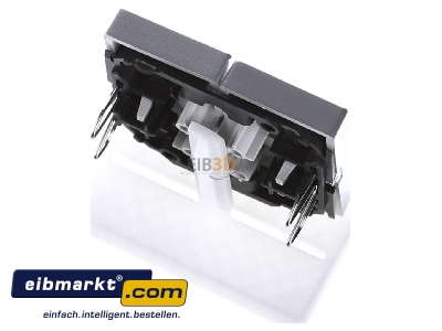 Ansicht oben hinten Merten 435560 Wippe alu f.Roll.Schal.Taster 
