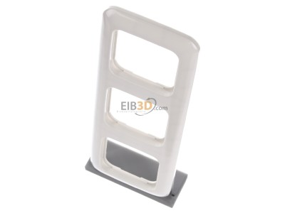 View up front Busch Jaeger 2513-212 Frame 3-gang cream white 
