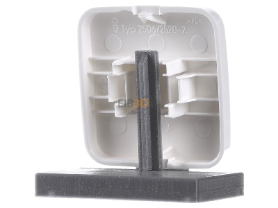 Back view Busch Jaeger 2506 O-214 Cover plate for switch/push button white 
