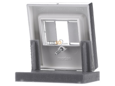 Ansicht hinten Merten 297960 Zentralplatte alu f�r TAE-Dose 