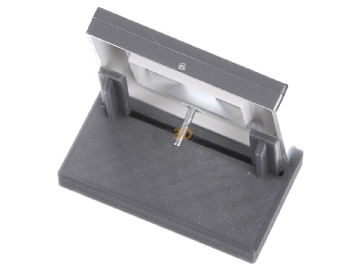 Ansicht oben hinten Merten 297960 Zentralplatte alu f�r TAE-Dose 