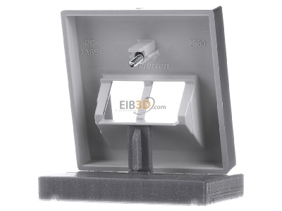 Ansicht hinten Merten 298060 Zentralplatte alu f�r UAE-Einsatz 