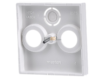 Back view Merten 297519 Central cover plate 
