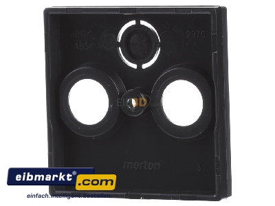 Ansicht hinten Merten 297514 Zentralplatte anth f�r Antennendose 