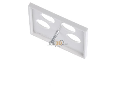 Ansicht oben hinten Merten 295319 Zentralplatte pws f.Antenn.Dose 4Loch 
