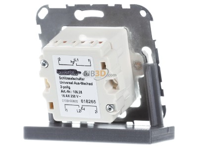 Back view Merten 318601 3-way switch (alternating switch) 
