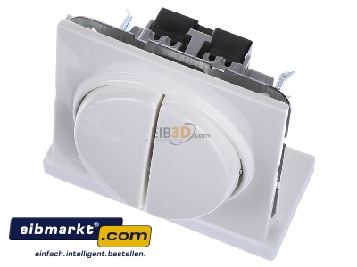 View up front Gira 012540 Series switch flush mounted white
