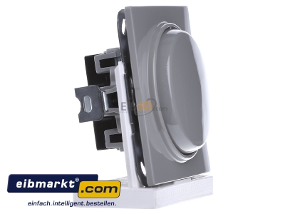 View on the left Gira 012642 Two-way switch flush mounted grey
