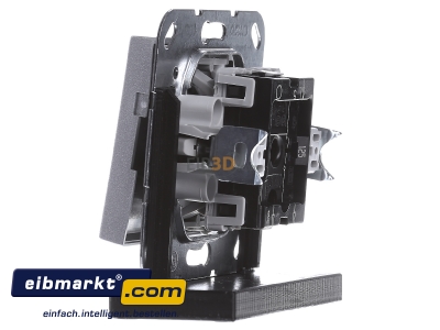 Ansicht rechts Gira 012526 Tast-Serienschalter alu System55 