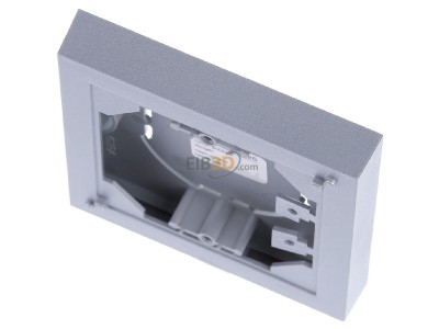 View up front Gira 021926 Surface mounted housing 1-gang aluminium 
