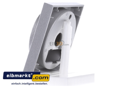 View on the right Gira 065026 Cover plate for dimmer aluminium
