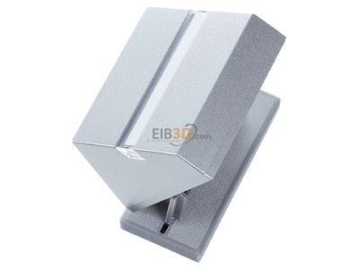 Ansicht oben rechts Gira 068226 Abdeckhaube alu System55 