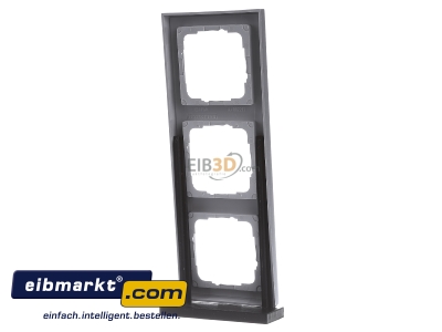 Ansicht hinten Gira 021325 Abdeckrahmen 3f.alu E2 
