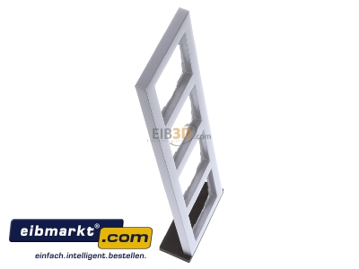 Ansicht oben links Gira 021425 Abdeckrahmen 4f.alu E2 