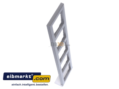 View top left Gira 021525 Frame 5-gang aluminium
