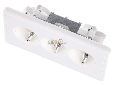Ansicht oben vorne Gira 019940 Schuko-3f.Steckdose rws S-Color 