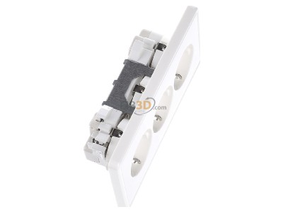 Ansicht oben links Gira 019940 Schuko-3f.Steckdose rws S-Color 