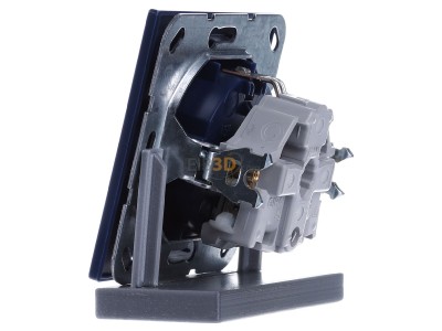View on the right Gira 018846 Schuko socket, S-Color, blue, 
