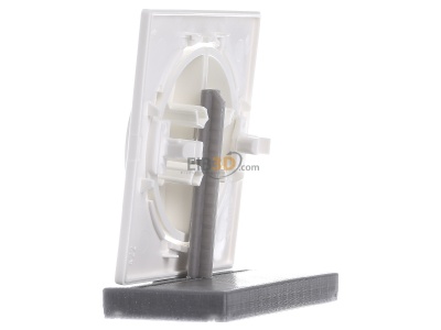 View on the right Gira 029540 Cover plate for switch/push button white 
