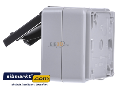 Ansicht rechts Gira 044030 Schuko-Steckdose gr AP-WG 