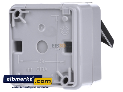Ansicht hinten Gira 044030 Schuko-Steckdose gr AP-WG 