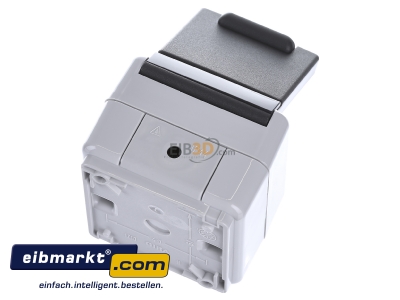 Ansicht oben hinten Gira 044030 Schuko-Steckdose gr AP-WG 