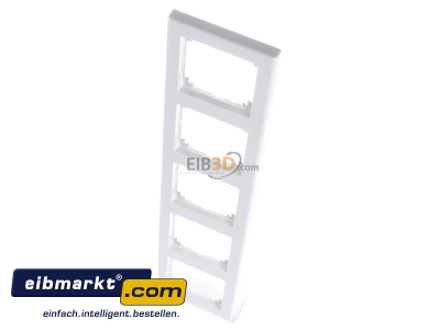 View up front Merten 484519 Frame 5-gang white
