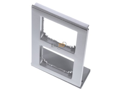 View up front Merten 486260 Frame 2-gang aluminium 
