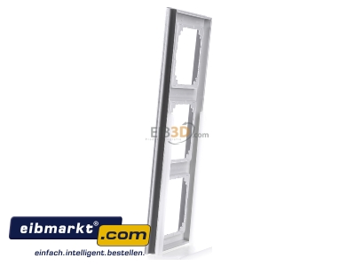 View on the right Merten 486360 Frame 3-gang aluminium 
