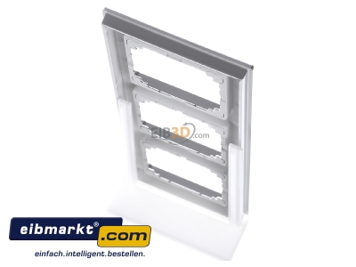 Top rear view Merten 486360 Frame 3-gang aluminium 
