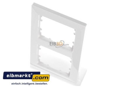 View up front Siemens Indus.Sector 5TG2582-0 Frame 2-gang white - 
