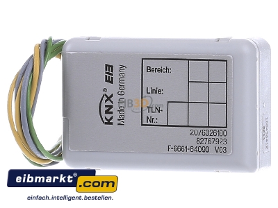 Back view Jung 2076-2 T Binary input for bus system 2-ch
