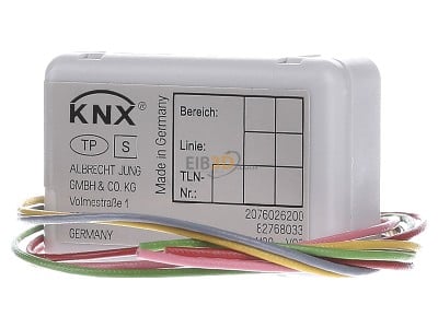 Back view Jung 2076-4 T EIB, KNX binary input 4-ch, 
