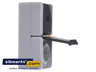 View on the left Jung 871 W Combination switch/wall socket outlet
