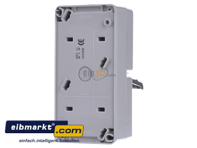 Back view Jung 871 W Combination switch/wall socket outlet
