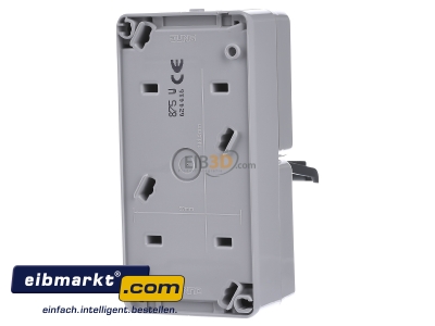 Back view Jung 875 W Combination switch/wall socket outlet
