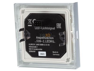 Ansicht hinten Jung AL 2539-2 LEDRG LED-Lichtsignal Ampelfunk. rt und gn 