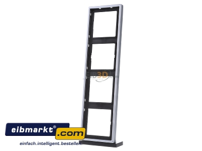 Front view Jung AL 2984 Frame 4-gang aluminium - 
