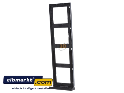 Back view Jung AL 2984 Frame 4-gang aluminium - 
