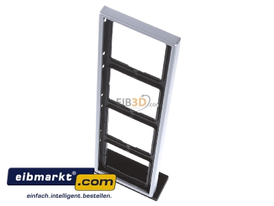 View up front Jung AL 2984 Frame 4-gang aluminium - 
