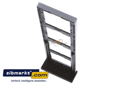 Top rear view Jung AL 2984 Frame 4-gang aluminium - 
