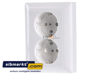 Front view Jung AS 5020 KIU WW Socket outlet protective contact white 
