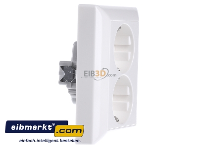 View on the left Jung AS 5020 KIU WW Socket outlet protective contact white 

