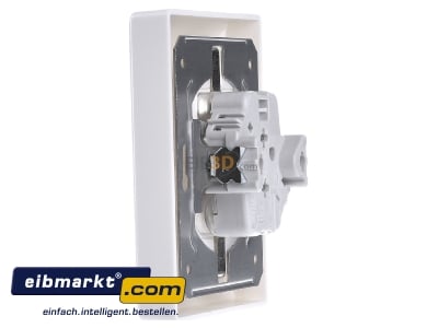 View on the right Jung AS 5020 KIU WW Socket outlet protective contact white 
