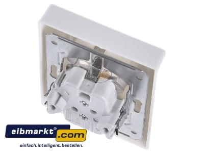 Top rear view Jung AS 5020 KIU WW Socket outlet protective contact white 
