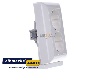 View on the left Jung AS 5020 U WW Socket outlet protective contact white - 
