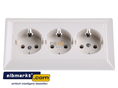 Front view Jung AS 523 Socket outlet protective contact
