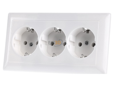 Front view Jung AS 523 WW Socket outlet (receptacle) 
