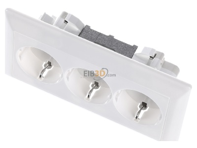 View up front Jung AS 523 WW Socket outlet (receptacle) 
